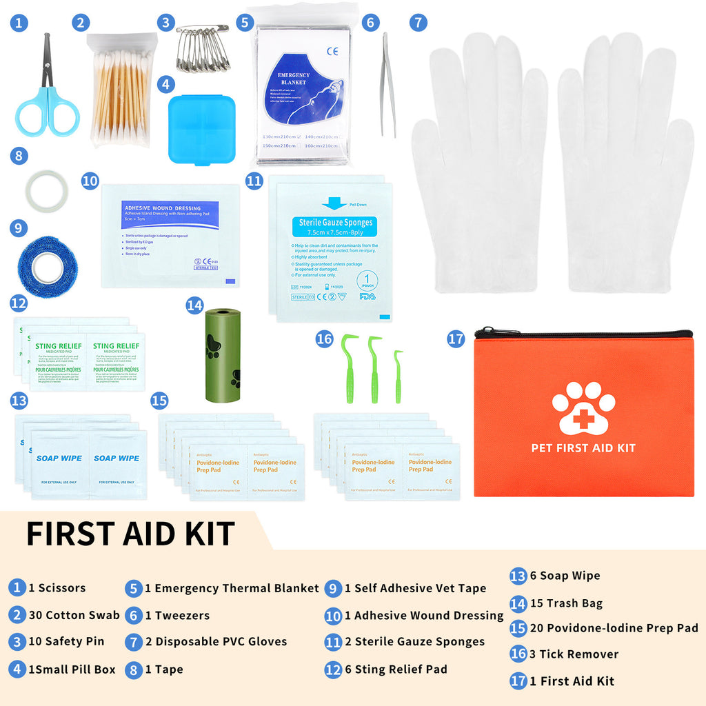 Portable Pet Emergency First Aid Kit